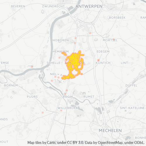 Bedrijfsconcentratie in Postcode 2630 - België