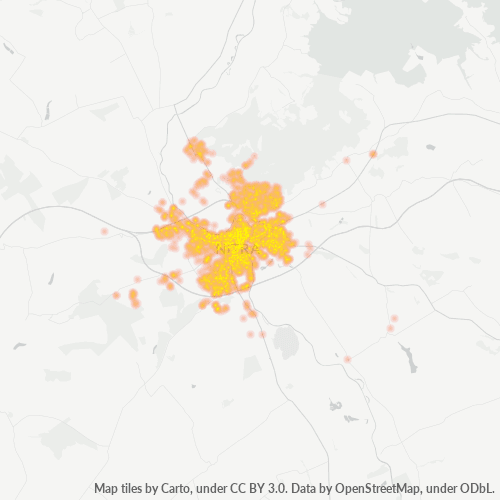Bedrijfsconcentratie in Postcode 949 01 - Nitra, Nitra (regio)