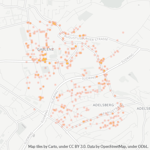 Business Concentration in Postal Code 09127 - Chemnitz, Saxony