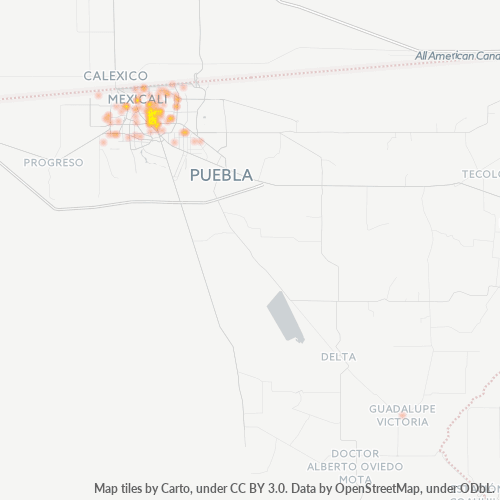 Dami ng Negosyo sa Postal Code 21280 - Mexicali, Baja California