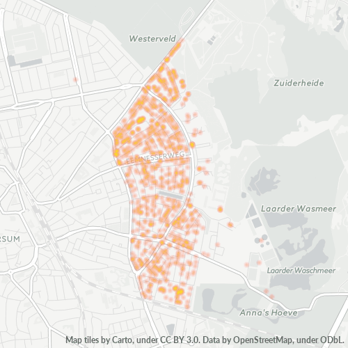 Dami ng Negosyo sa Postal Code 1223 - Hilversum, Provincie Noord-Holland