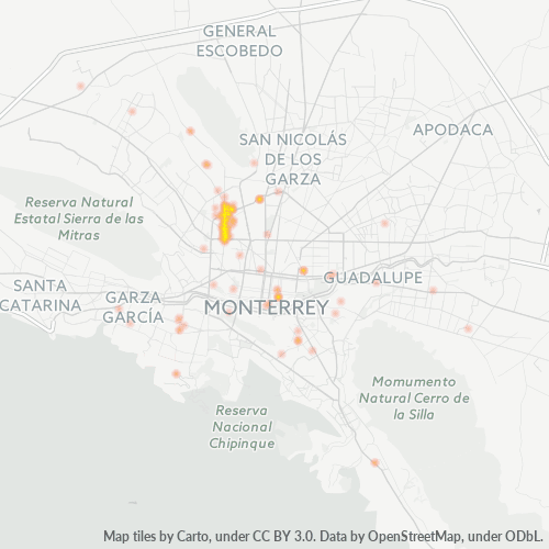 Dami ng Negosyo sa Postal Code 64190 - Monterrey, Nuevo León