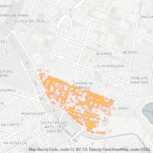 Verksamhetskoncentration i Postnummer 46023 - Valencia, Valencia (autonom region)