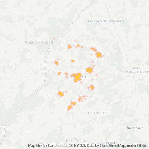 Konsentrasi Bisnis di Kode Pos 97944 - Boxberg, Baden-Württemberg