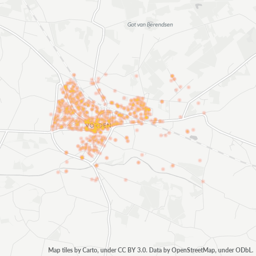 Dami ng Negosyo sa Postal Code 7251 - Vorden, Provincie Gelderland