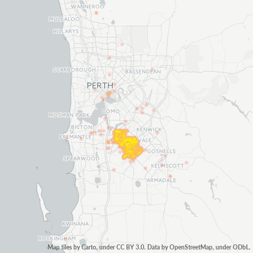 Dami ng Negosyo sa Postal Code 6155 - Canning Vale, Kanlurang Australya