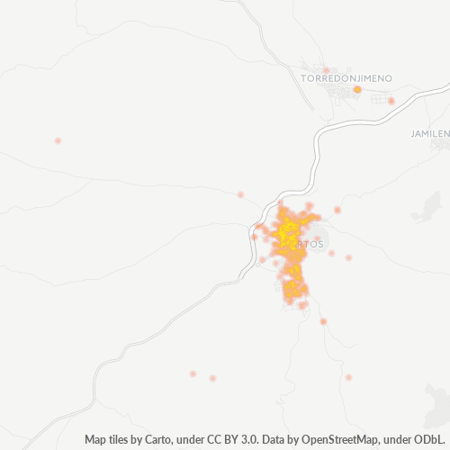 Verksamhetskoncentration i Postnummer 23600 - Spanien
