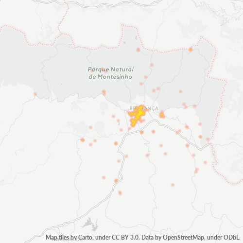 Dami ng Negosyo sa Postal Code 5300 - Distrito de Bragança