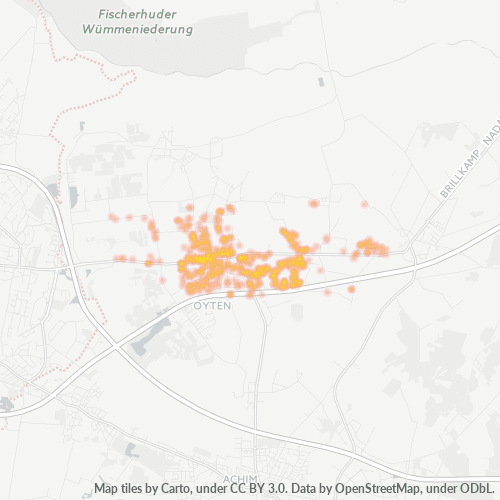 Business Concentration in Postal Code 28876 - Oyten, Lower Saxony