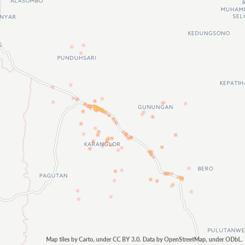 Dami ng Negosyo sa Postal Code 57662 - Wonogiri, Provinsi Jawa Tengah