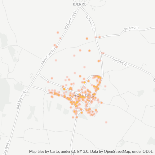 Dami ng Negosyo sa Postal Code 8783 - Hornsyld, Region Midtjylland