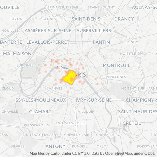 Dami ng Negosyo sa Postal Code 75006 - Paris, Pulo ng Pransiya