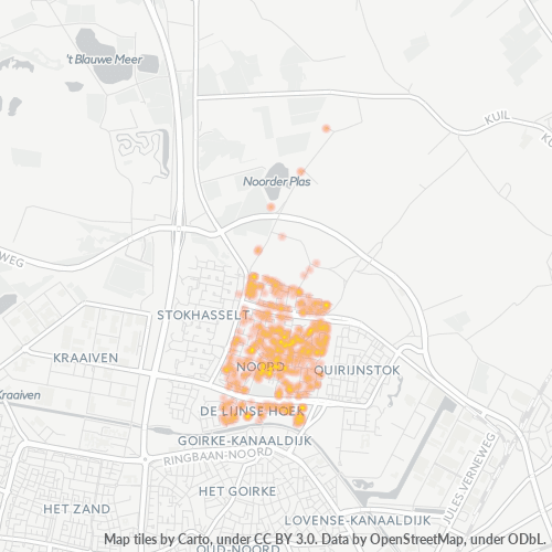 Dami ng Negosyo sa Postal Code 5011 - Tilburg, Provincie Noord-Brabant