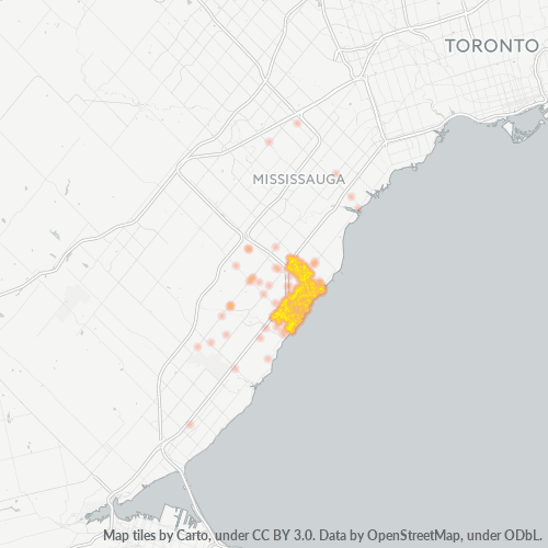 Dami ng Negosyo sa Postal Code L6J - Oakville, Ontario