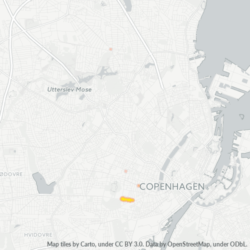 Dami ng Negosyo sa Postal Code 1800 - Frederiksberg, Region Hovedstaden