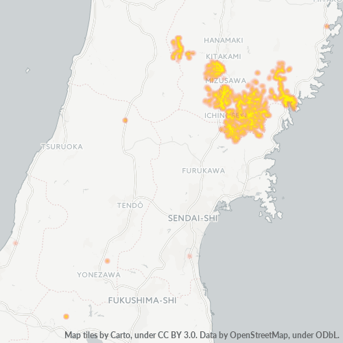 Dami ng Negosyo sa Postal Code 029 - Prepektura ng Iwate