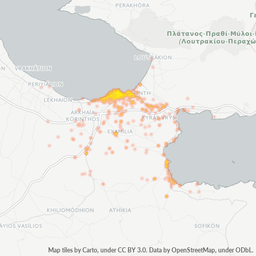 Dami ng Negosyo sa Postal Code 201 00 - Corinto, Peloponnese