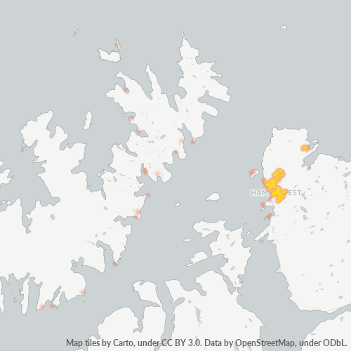Dami ng Negosyo sa Postal Code 9600 - Hammerfest, Finnmark Fylke