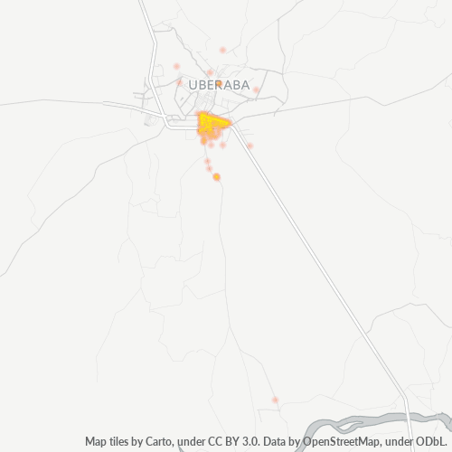 Dami ng Negosyo sa Postal Code 38040-000 - Uberaba, Minas Gerais