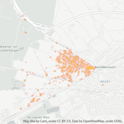 Dami ng Negosyo sa Postal Code 6002 - Weert, Provincie Limburg