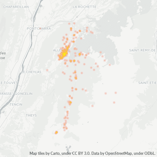 Dami ng Negosyo sa Postal Code 38580 - Pinsot, Rhône-Alpes