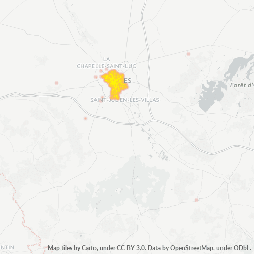 Dami ng Negosyo sa Postal Code 10000 - Troyes, Champagne-Ardenne