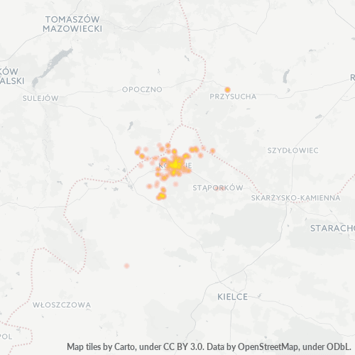 Dami ng Negosyo sa Postal Code 26-200 - Proćwin, Województwo Świętokrzyskie