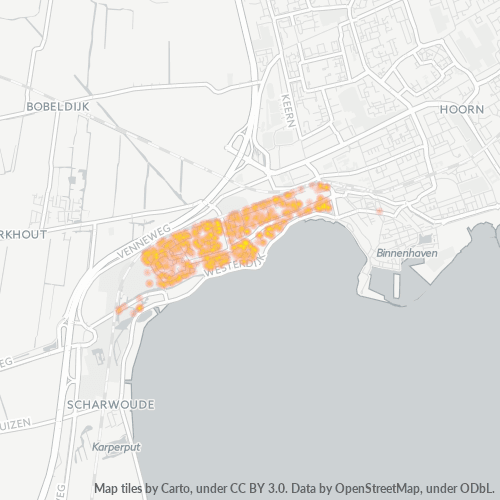 Dami ng Negosyo sa Postal Code 1622 - Hoorn, Provincie Noord-Holland