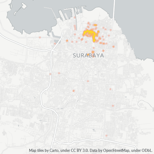 Business Concentration in Postal Code 60153 - Surabaya, East Java