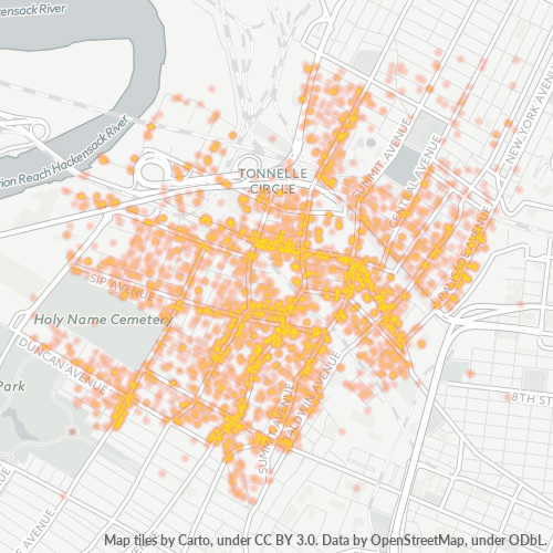 Bedriftskonsentrasjon i Postnummer 07306 - Jersey City, New Jersey