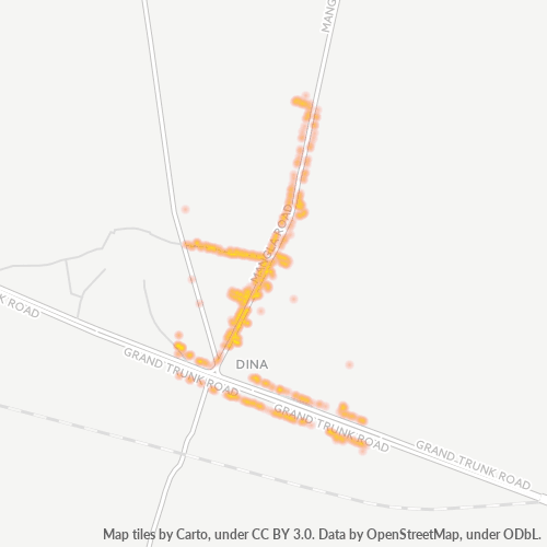 Bedrijfsconcentratie in Postcode 49400 - Dina, Punjab