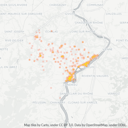 Dami ng Negosyo sa Postal Code 69420 - Condrieu, Rhône-Alpes