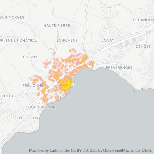 Dami ng Negosyo sa Postal Code 1110 - Morges, Canton de Vaud