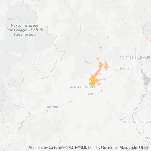 Dami ng Negosyo sa Postal Code 32036 - Italya