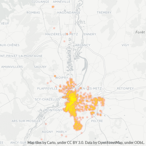 Dami ng Negosyo sa Postal Code 57000 - Metz, Lorraine