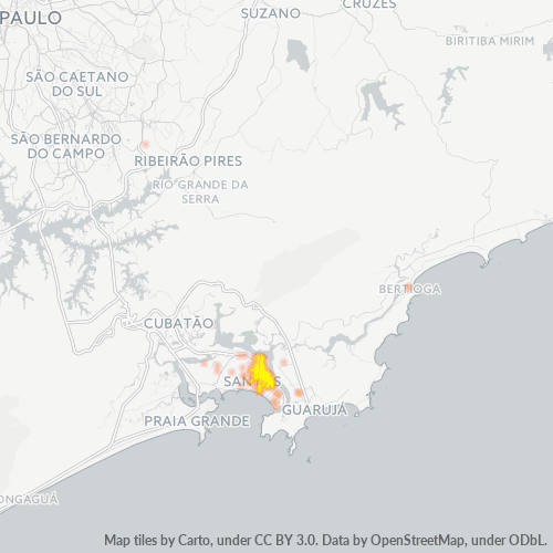 Dami ng Negosyo sa Postal Code 11015-000 - Santos, São Paulo