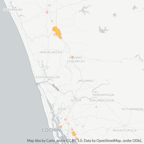 Dami ng Negosyo sa Postal Code 680301 - Trichūr, State of Kerala