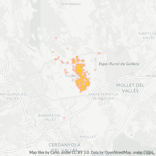 Dami ng Negosyo sa Postal Code 08213 - Polinyà, Katalunya