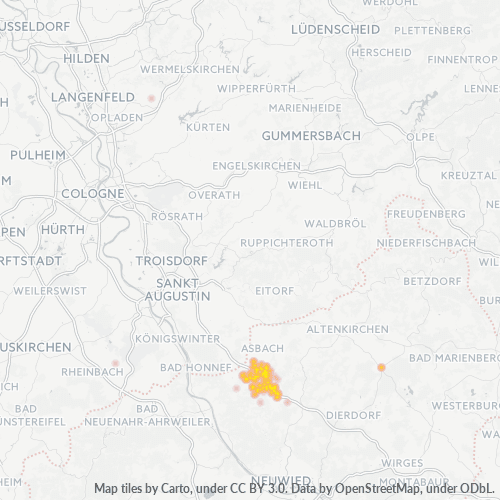 Virksomhedskoncentration i Postnummer 53577 - Wied, Rheinland-Pfalz