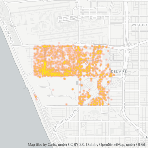 Bedriftskonsentrasjon i Postnummer 90245 - El Segundo, California