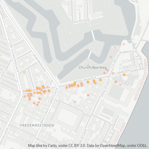 Dami ng Negosyo sa Postal Code 1263 - Copenhague, Region Hovedstaden