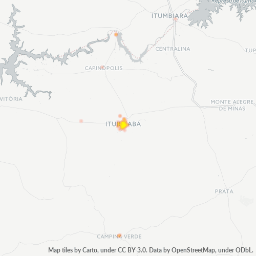 Dami ng Negosyo sa Postal Code 38300-000 - Ituiutaba, Minas Gerais