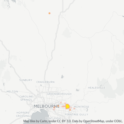 Dami ng Negosyo sa Postal Code 3132 - Mitcham, Victoria