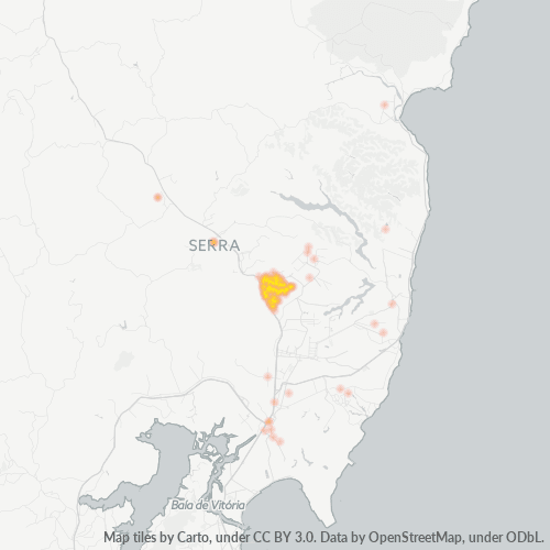 Concentració d'empreses a Codi Postal 29170-000 - Serra, Estat d'Espírito Santo