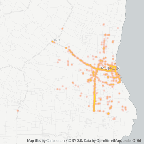 Dami ng Negosyo sa Postal Code 68472 - Muncar, Silangang Java