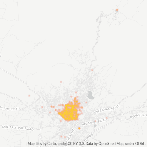 Dami ng Negosyo sa Postal Code 636007 - Salem, State of Tamil Nādu