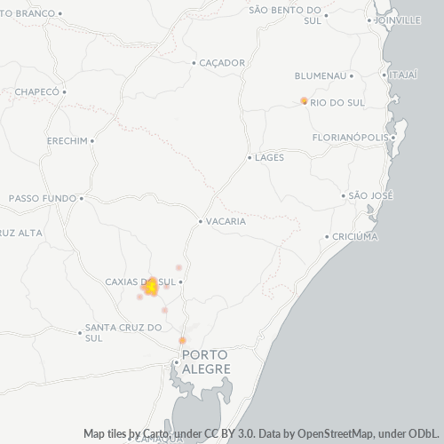 Dami ng Negosyo sa Postal Code 95720-000 - Garibaldi, Rio Grande do Sul