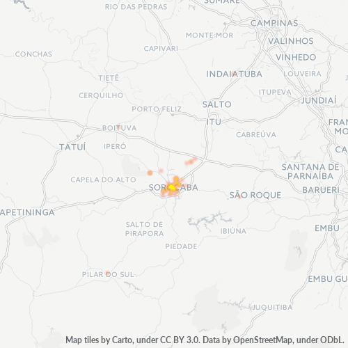 Dami ng Negosyo sa Postal Code 18035-000 - Sorocaba, São Paulo