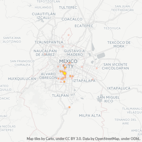 Dami ng Negosyo sa Postal Code 03440 - Mexico City, Lungsod ng Mehiko