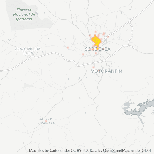 Dami ng Negosyo sa Postal Code 18080-000 - Sorocaba, São Paulo